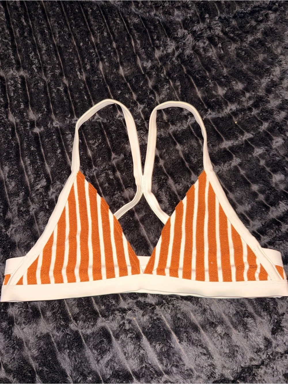 Urban Outfitters Cream Bralette with Subtle White Mesh